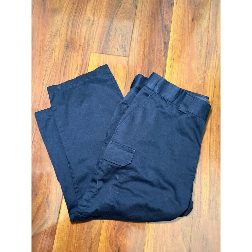 5.11 Tactical Cargo Pants Mens 42x32 Black Ripstop Multi Pocket Work Utility
